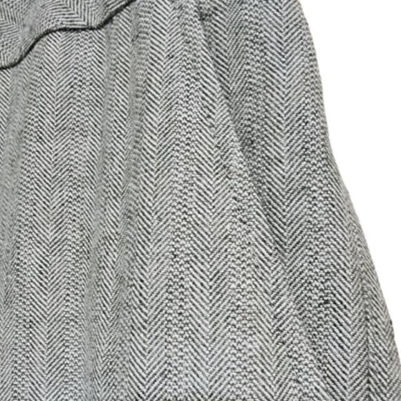 MADELEINE Linen Herringbone High Waist Wide-Leg Pants Size 12 - Picture 3 of 12